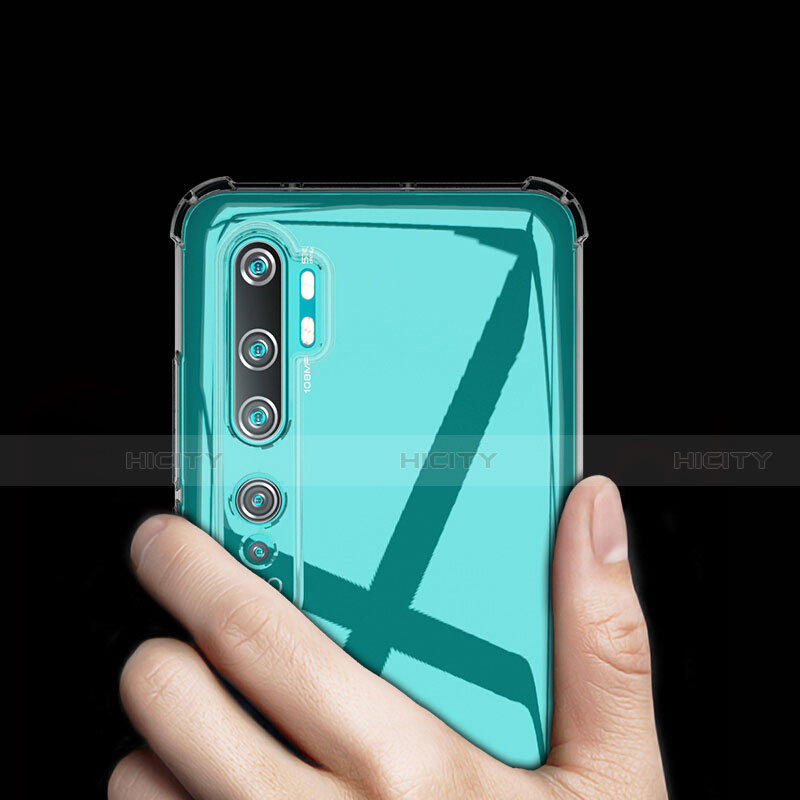 Silikon Schutzhülle Ultra Dünn Tasche Durchsichtig Transparent K02 für Xiaomi Mi Note 10 Klar
