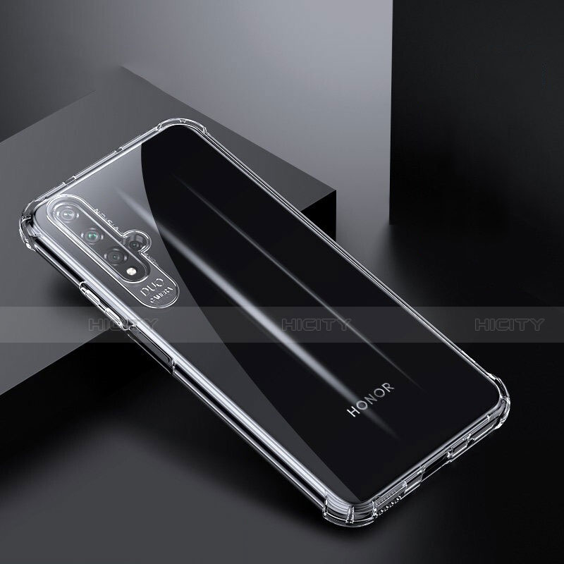 Silikon Schutzhülle Ultra Dünn Tasche Durchsichtig Transparent K03 für Huawei Honor 20 Klar Plus