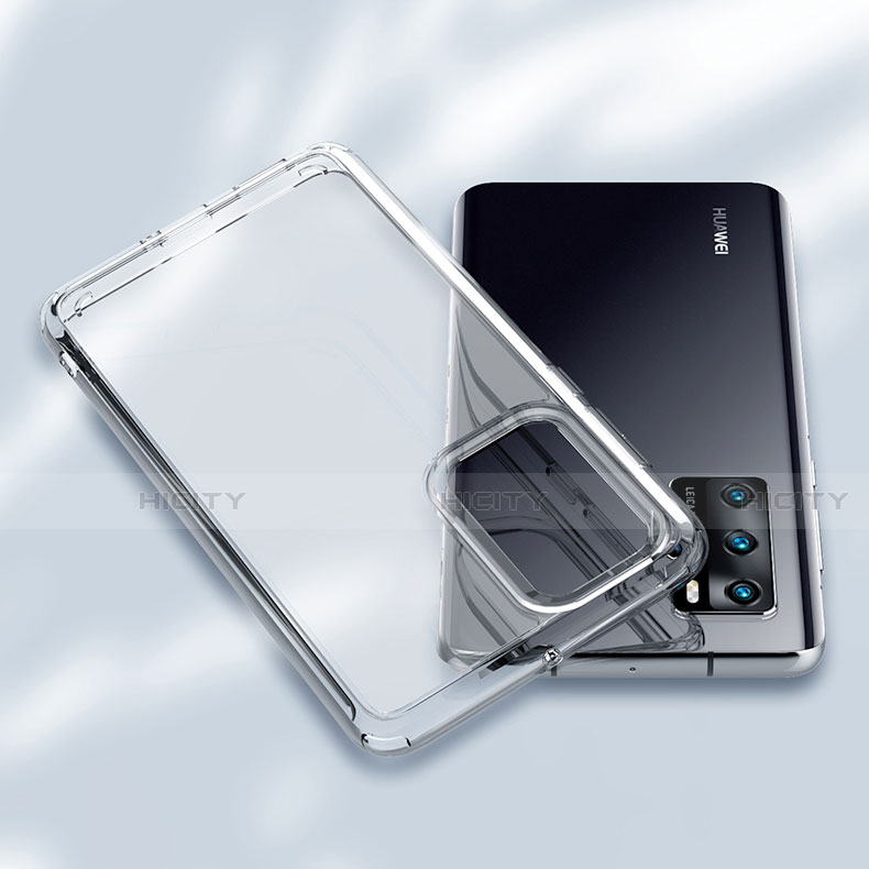 Silikon Schutzhülle Ultra Dünn Tasche Durchsichtig Transparent K03 für Huawei P40 Klar