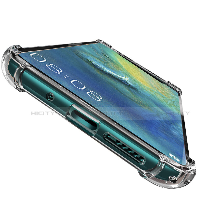 Silikon Schutzhülle Ultra Dünn Tasche Durchsichtig Transparent K04 für Huawei Mate 20 Klar groß