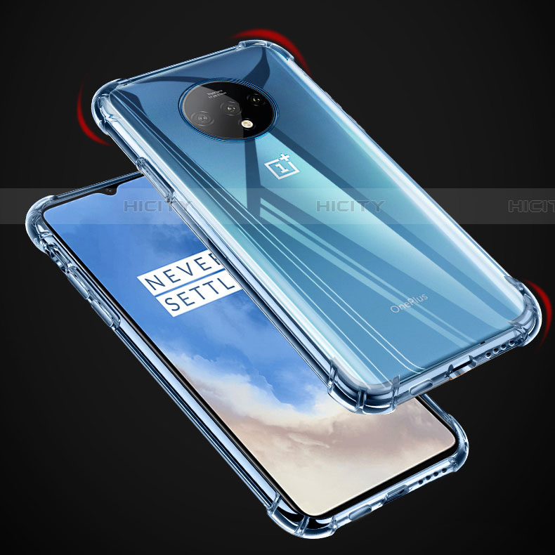 Silikon Schutzhülle Ultra Dünn Tasche Durchsichtig Transparent K04 für OnePlus 7T Klar