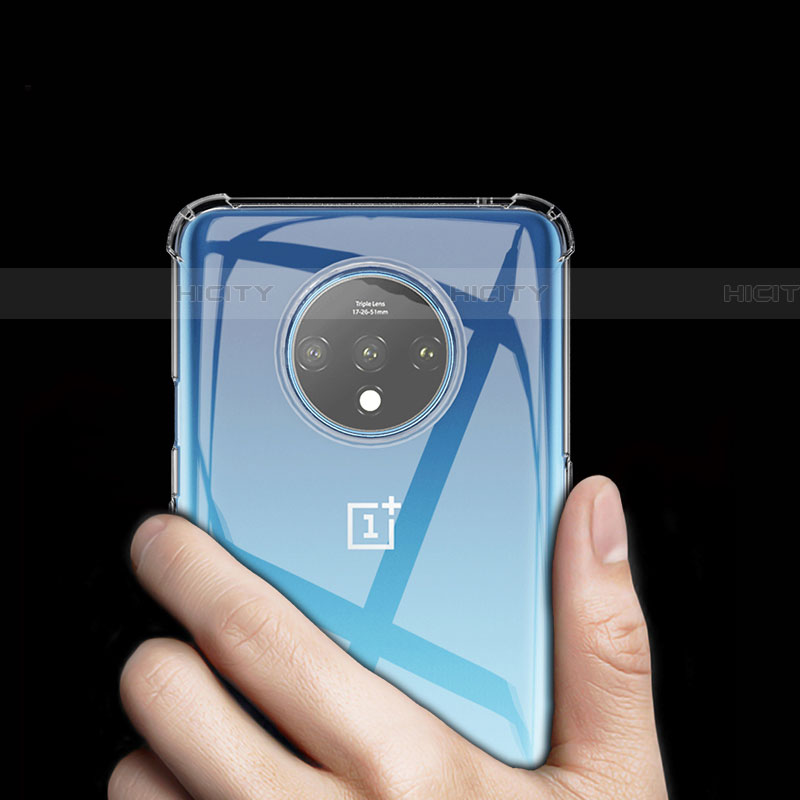 Silikon Schutzhülle Ultra Dünn Tasche Durchsichtig Transparent K04 für OnePlus 7T Klar