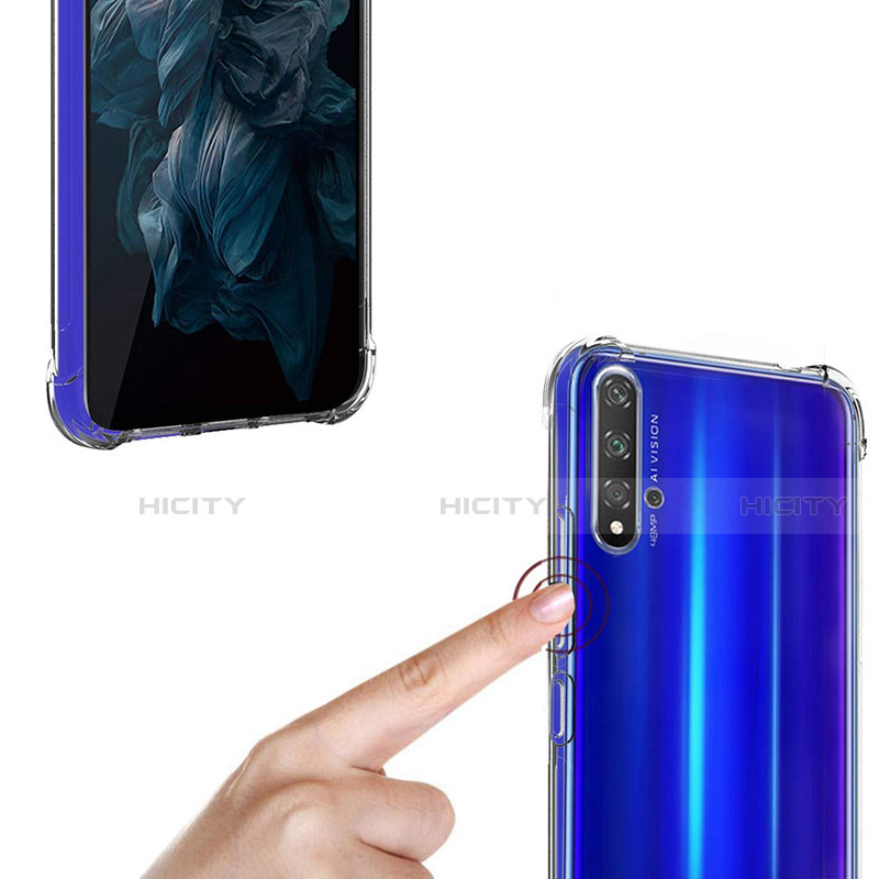 Silikon Schutzhülle Ultra Dünn Tasche Durchsichtig Transparent K05 für Huawei Honor 20 Klar