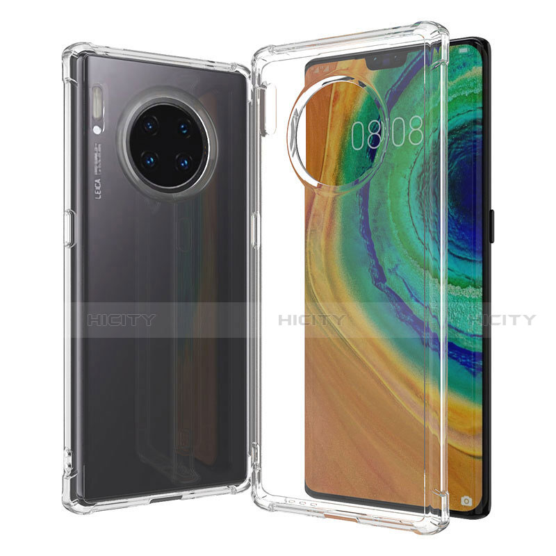 Silikon Schutzhülle Ultra Dünn Tasche Durchsichtig Transparent K05 für Huawei Mate 30 Klar groß