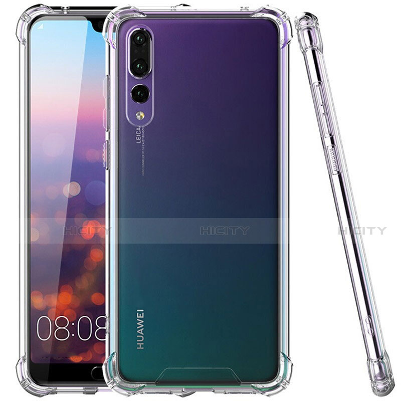 Silikon Schutzhülle Ultra Dünn Tasche Durchsichtig Transparent K07 für Huawei P20 Pro Klar groß