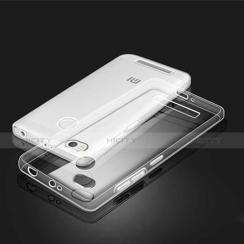 Silikon Schutzhülle Ultra Dünn Tasche Durchsichtig Transparent Q01 für Xiaomi Redmi 3 Pro Klar groß