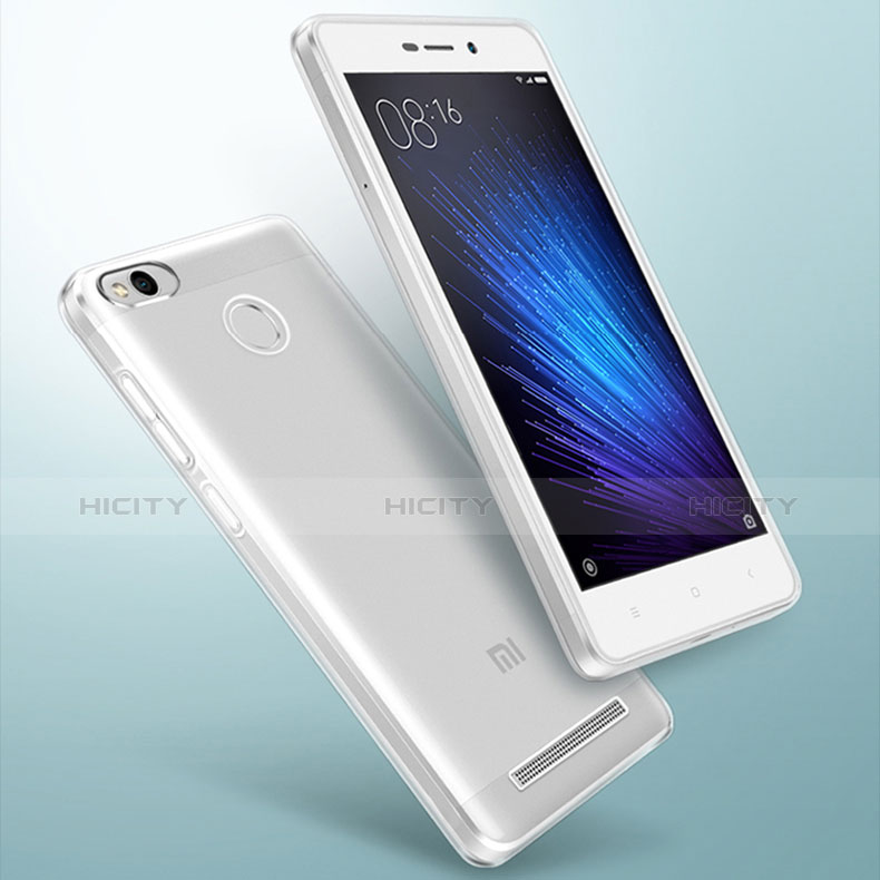 Silikon Schutzhülle Ultra Dünn Tasche Durchsichtig Transparent Q01 für Xiaomi Redmi 3S Prime Klar groß