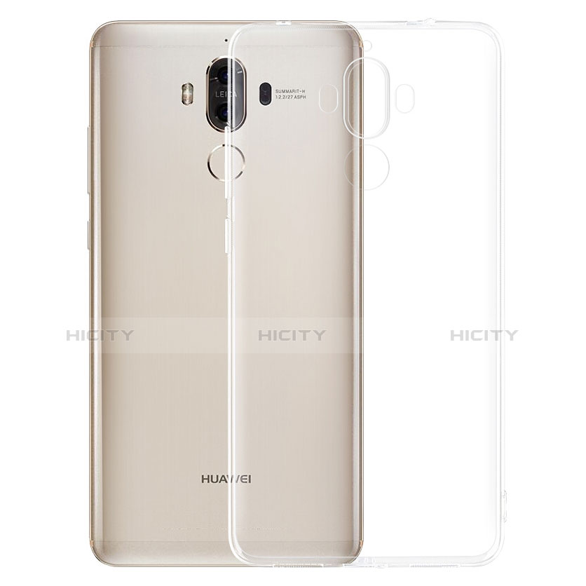 Silikon Schutzhülle Ultra Dünn Tasche Durchsichtig Transparent R01 für Huawei Mate 9 Klar