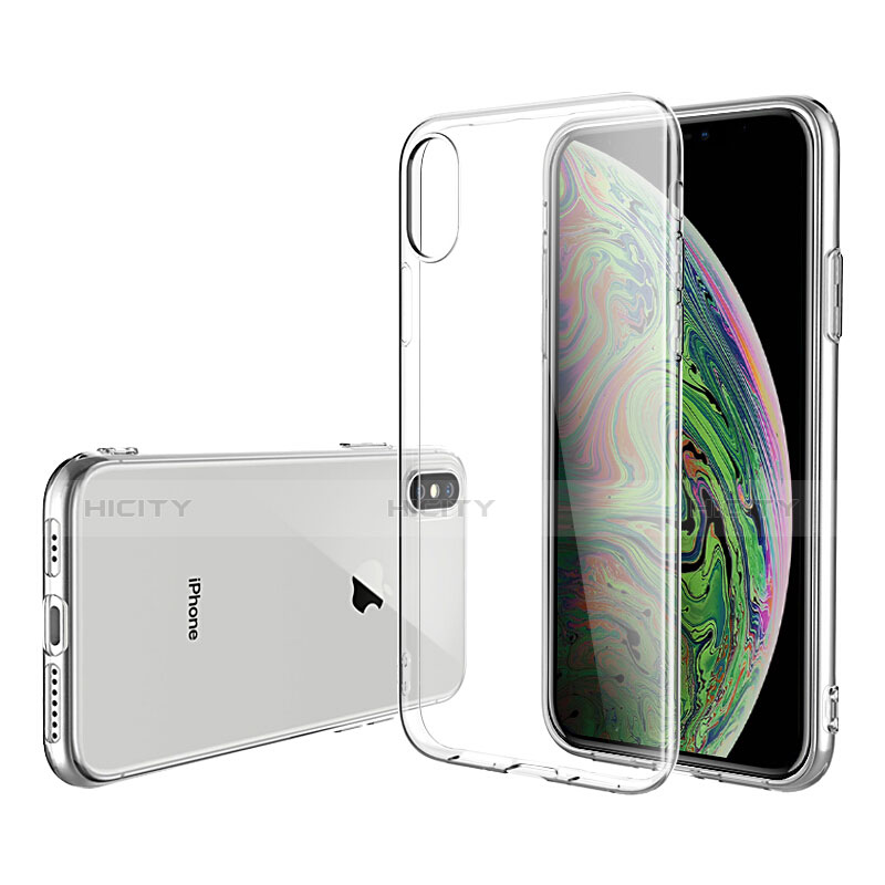 Silikon Schutzhülle Ultra Dünn Tasche Durchsichtig Transparent R02 für Apple iPhone Xs Max Klar