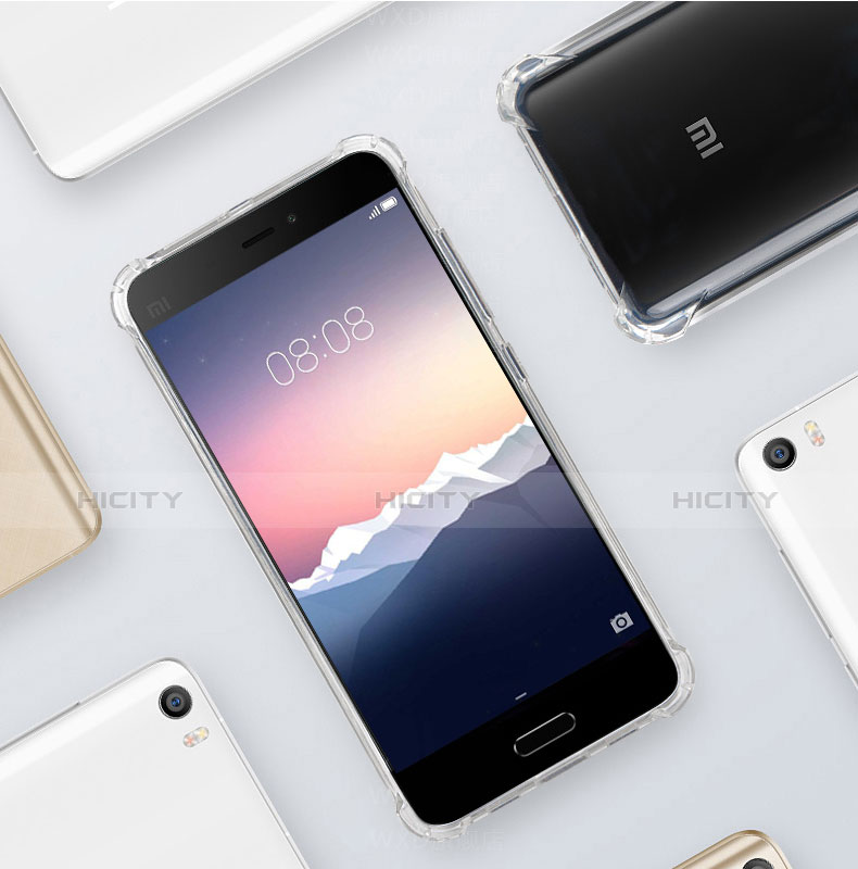 Silikon Schutzhülle Ultra Dünn Tasche Durchsichtig Transparent R02 für Xiaomi Mi 5 Klar