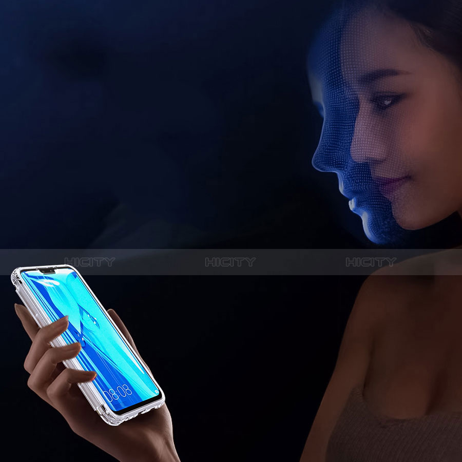 Silikon Schutzhülle Ultra Dünn Tasche Durchsichtig Transparent S01 für Huawei Enjoy 9 Plus groß