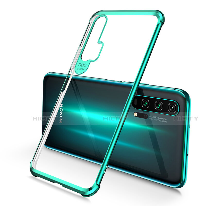 Silikon Schutzhülle Ultra Dünn Tasche Durchsichtig Transparent S01 für Huawei Honor 20 Pro