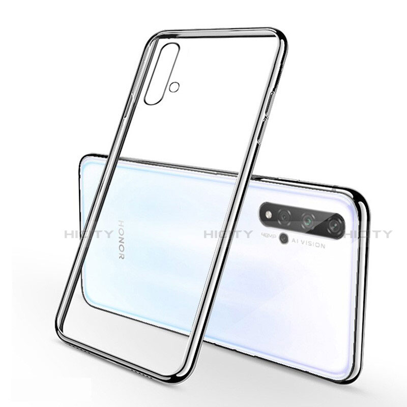 Silikon Schutzhülle Ultra Dünn Tasche Durchsichtig Transparent S01 für Huawei Honor 20S groß