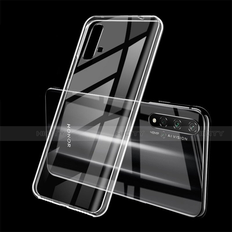Silikon Schutzhülle Ultra Dünn Tasche Durchsichtig Transparent S01 für Huawei Honor 20S groß