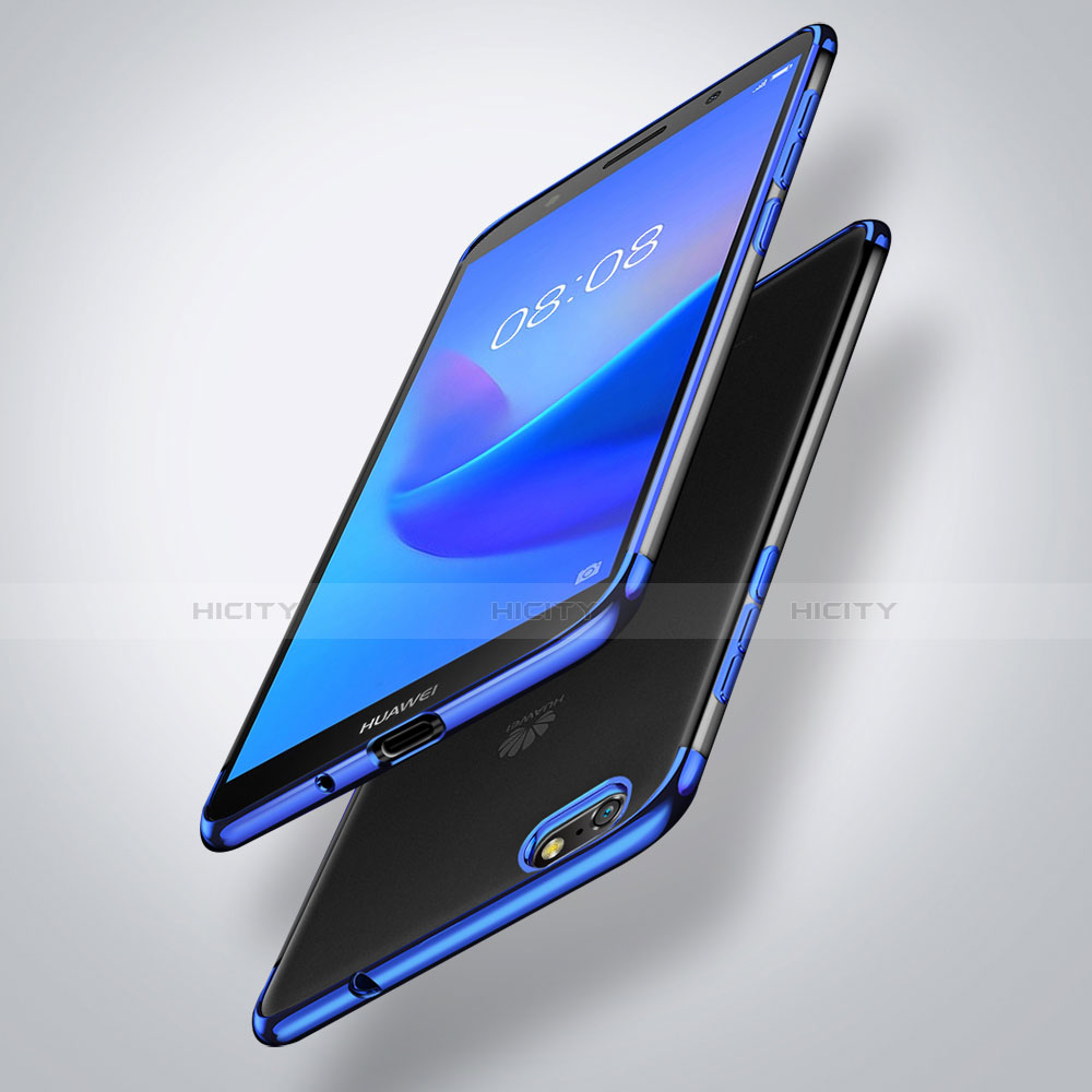 Silikon Schutzhülle Ultra Dünn Tasche Durchsichtig Transparent S01 für Huawei Honor 7S groß