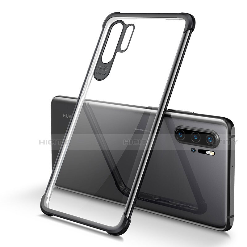 Silikon Schutzhülle Ultra Dünn Tasche Durchsichtig Transparent S01 für Huawei P30 Pro