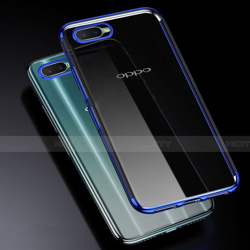 Silikon Schutzhülle Ultra Dünn Tasche Durchsichtig Transparent S01 für Oppo K1 groß