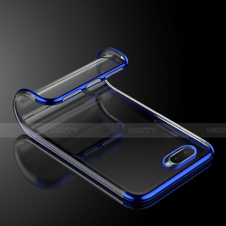 Silikon Schutzhülle Ultra Dünn Tasche Durchsichtig Transparent S01 für Oppo K1 groß