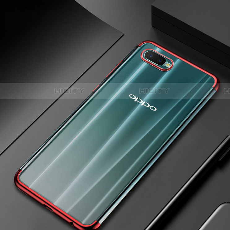 Silikon Schutzhülle Ultra Dünn Tasche Durchsichtig Transparent S01 für Oppo RX17 Neo groß