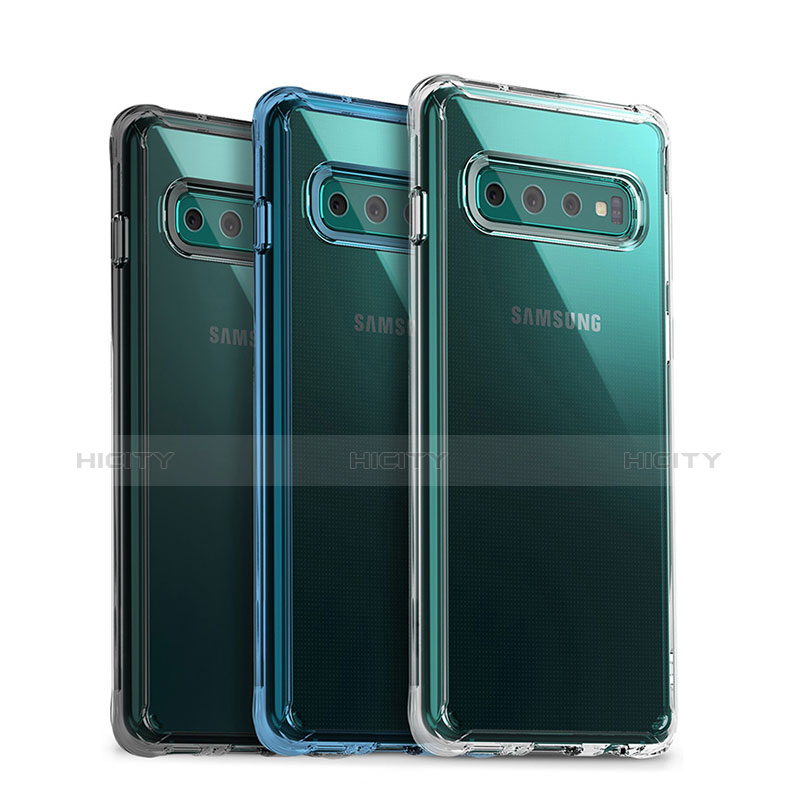 Silikon Schutzhülle Ultra Dünn Tasche Durchsichtig Transparent S01 für Samsung Galaxy S10