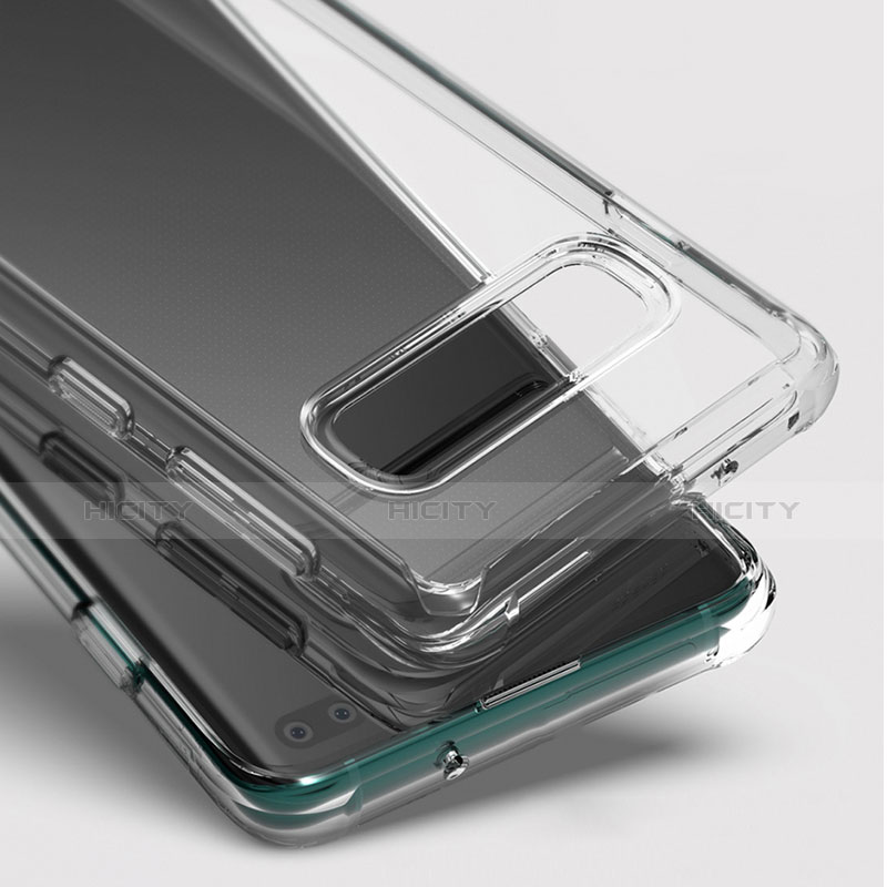 Silikon Schutzhülle Ultra Dünn Tasche Durchsichtig Transparent S01 für Samsung Galaxy S10