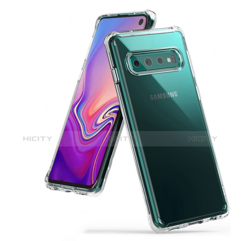 Silikon Schutzhülle Ultra Dünn Tasche Durchsichtig Transparent S01 für Samsung Galaxy S10 Klar