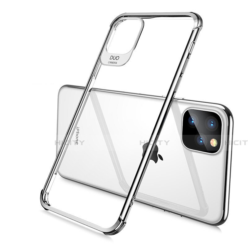 Silikon Schutzhülle Ultra Dünn Tasche Durchsichtig Transparent S02 für Apple iPhone 11 Pro groß