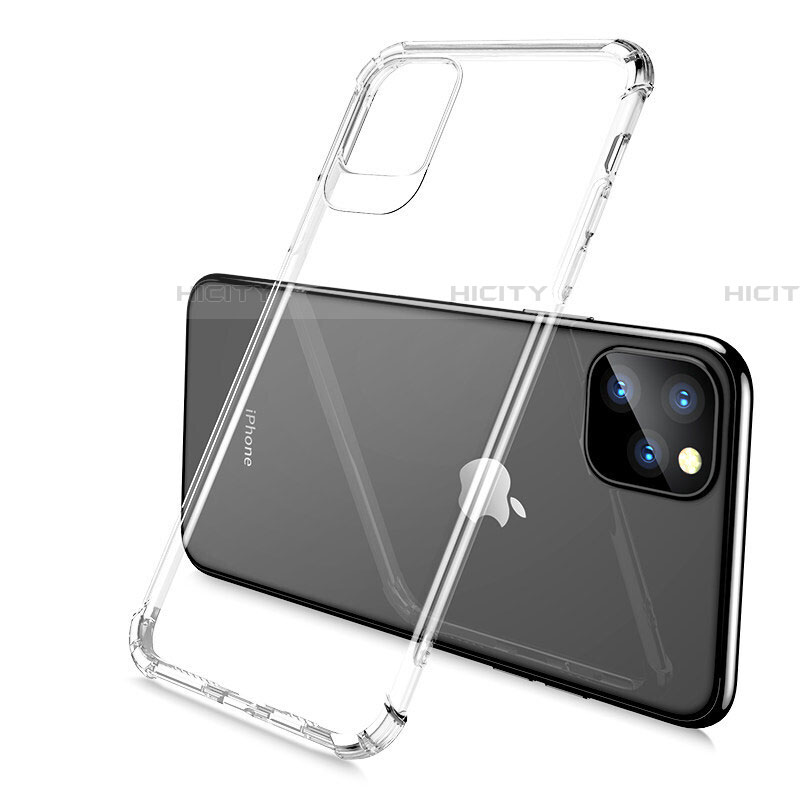 Silikon Schutzhülle Ultra Dünn Tasche Durchsichtig Transparent S02 für Apple iPhone 11 Pro Max Klar