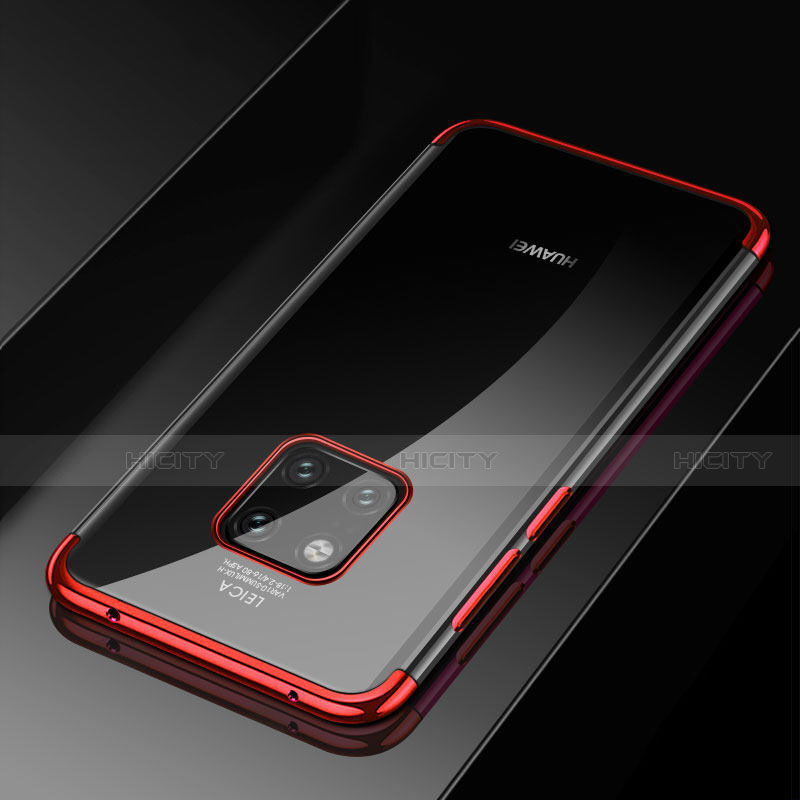 Silikon Schutzhülle Ultra Dünn Tasche Durchsichtig Transparent S02 für Huawei Mate 20 Pro groß