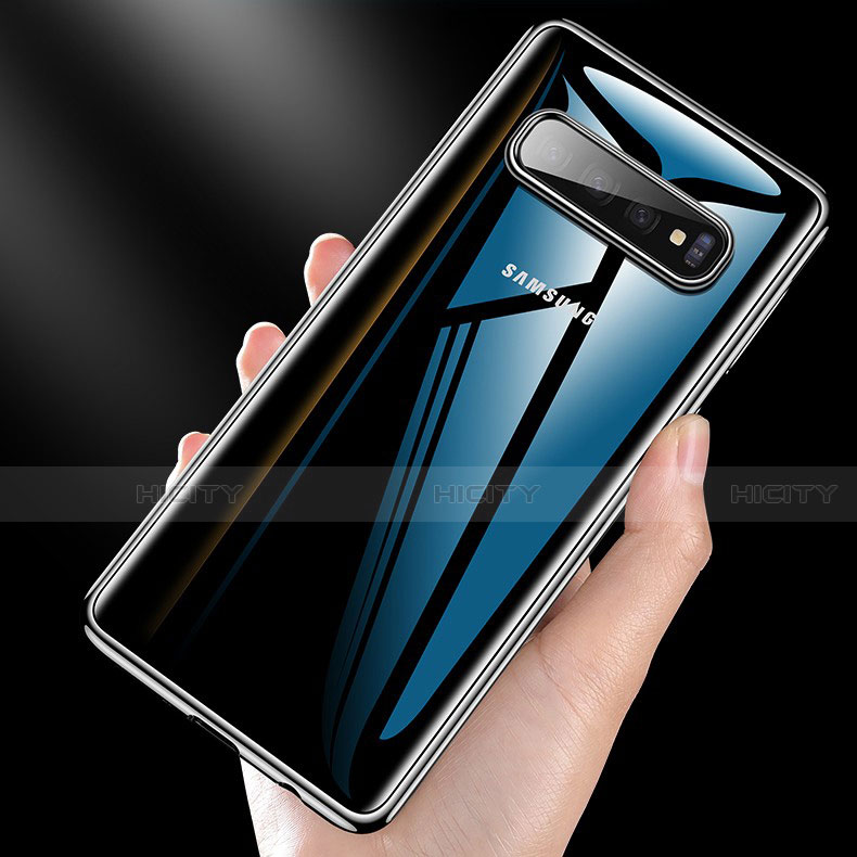 Silikon Schutzhülle Ultra Dünn Tasche Durchsichtig Transparent S02 für Samsung Galaxy S10 5G Klar