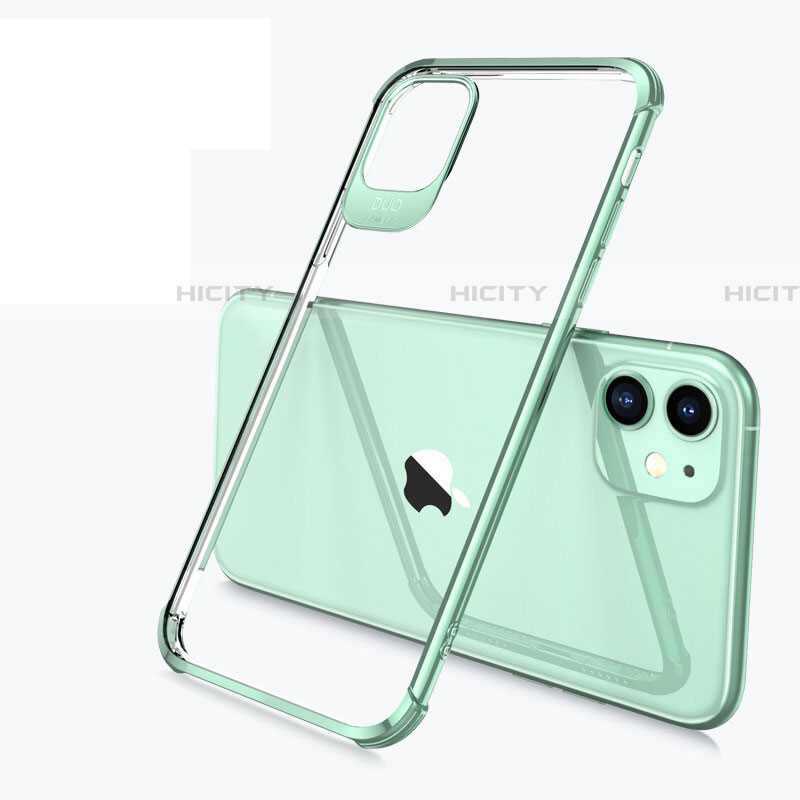 Silikon Schutzhülle Ultra Dünn Tasche Durchsichtig Transparent S03 für Apple iPhone 11 groß
