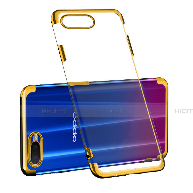 Silikon Schutzhülle Ultra Dünn Tasche Durchsichtig Transparent S03 für Oppo K1 groß