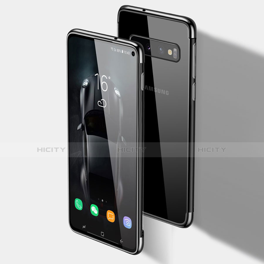 Silikon Schutzhülle Ultra Dünn Tasche Durchsichtig Transparent S03 für Samsung Galaxy S10 groß