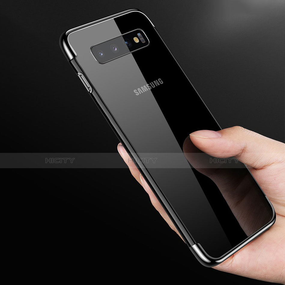 Silikon Schutzhülle Ultra Dünn Tasche Durchsichtig Transparent S03 für Samsung Galaxy S10