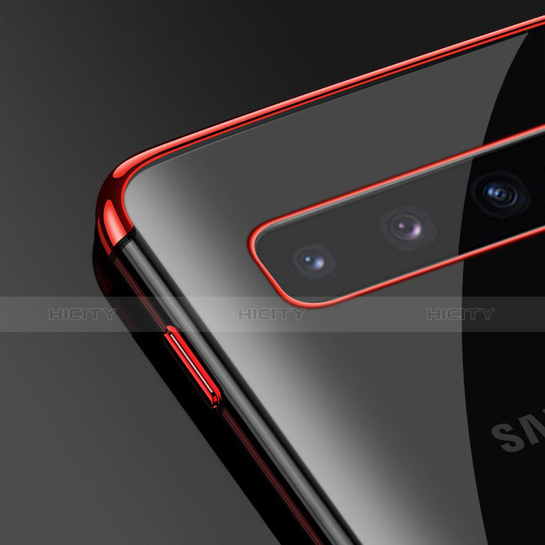 Silikon Schutzhülle Ultra Dünn Tasche Durchsichtig Transparent S03 für Samsung Galaxy S10 Plus groß
