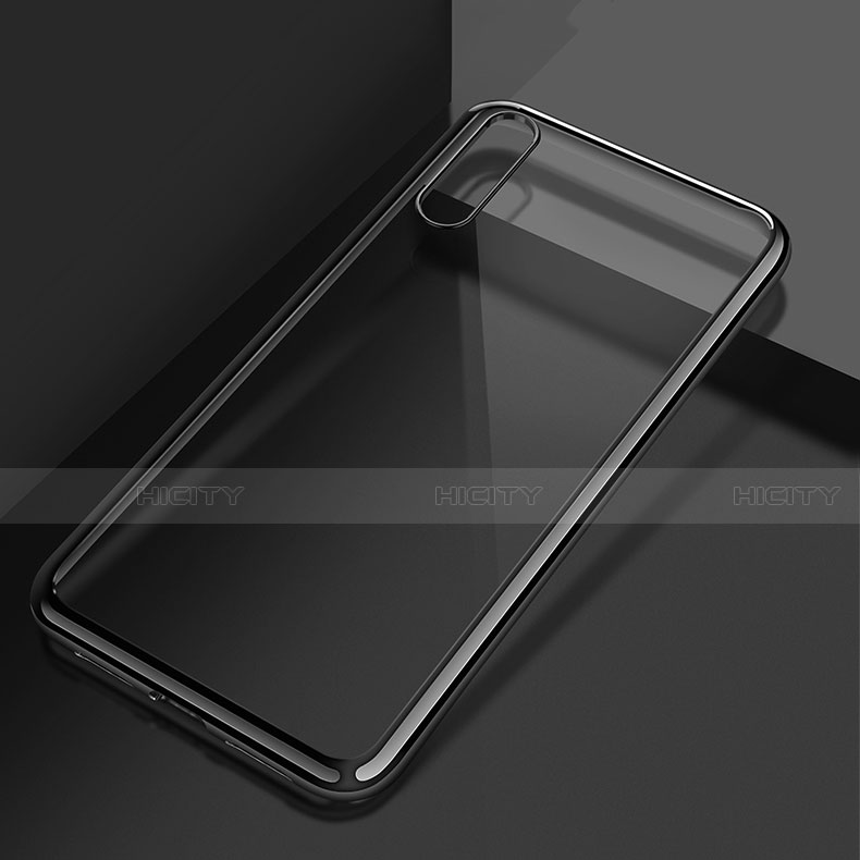 Silikon Schutzhülle Ultra Dünn Tasche Durchsichtig Transparent S04 für Huawei P20 Pro groß