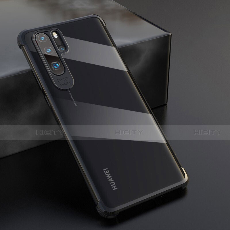 Silikon Schutzhülle Ultra Dünn Tasche Durchsichtig Transparent S04 für Huawei P30 Pro New Edition