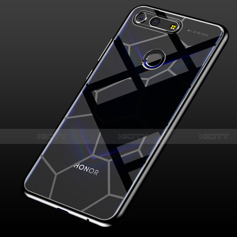 Silikon Schutzhülle Ultra Dünn Tasche Durchsichtig Transparent S05 für Huawei Honor V20 groß