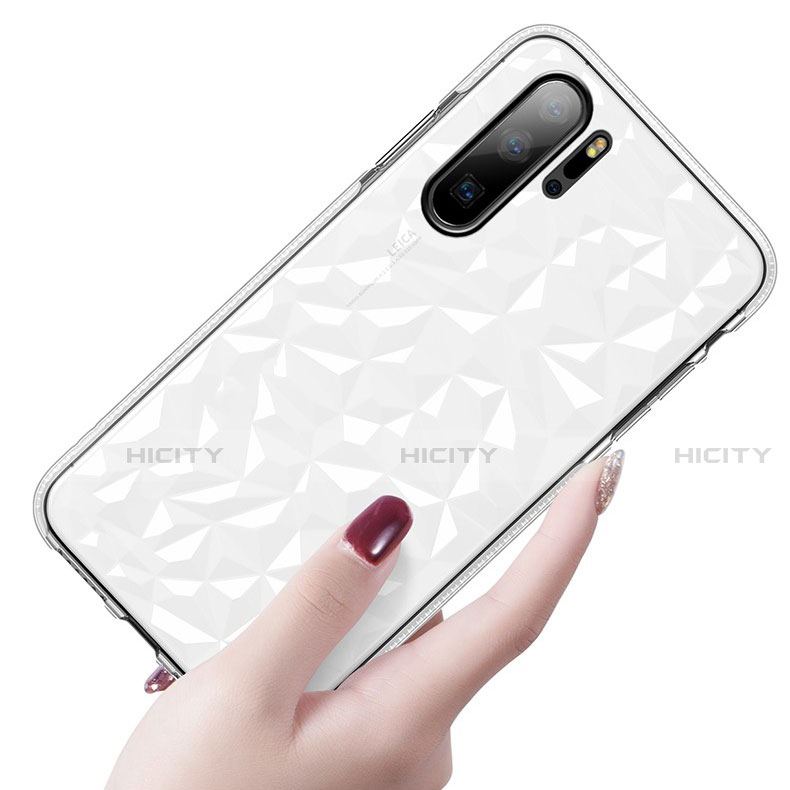Silikon Schutzhülle Ultra Dünn Tasche Durchsichtig Transparent S05 für Huawei P30 Pro groß
