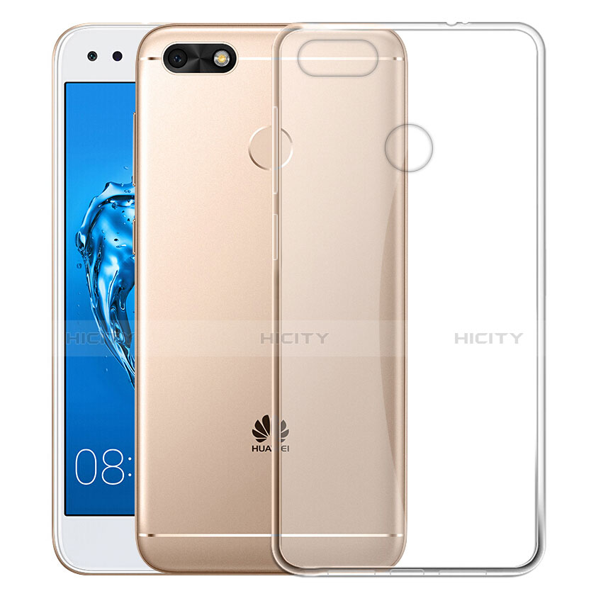Silikon Schutzhülle Ultra Dünn Tasche Durchsichtig Transparent T01 für Huawei Enjoy 7 Klar groß