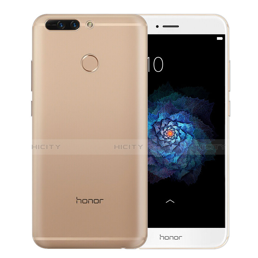 Silikon Schutzhülle Ultra Dünn Tasche Durchsichtig Transparent T01 für Huawei Honor 8 Pro Klar