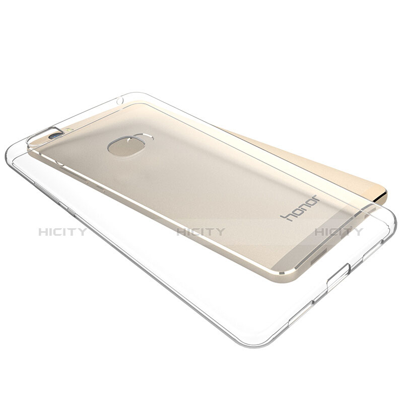 Silikon Schutzhülle Ultra Dünn Tasche Durchsichtig Transparent T01 für Huawei Honor Note 8 Klar groß