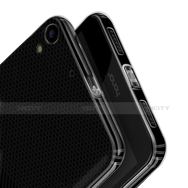 Silikon Schutzhülle Ultra Dünn Tasche Durchsichtig Transparent T01 für Huawei Y6 II 5 5 Klar
