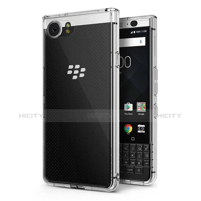 Silikon Schutzhülle Ultra Dünn Tasche Durchsichtig Transparent T02 für Blackberry KEYone Klar Plus