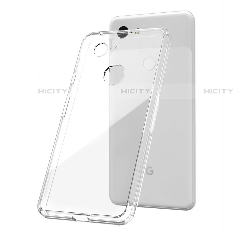 Silikon Schutzhülle Ultra Dünn Tasche Durchsichtig Transparent T02 für Google Pixel 3 XL Klar groß