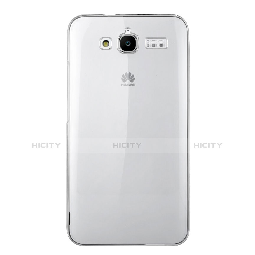Silikon Schutzhülle Ultra Dünn Tasche Durchsichtig Transparent T02 für Huawei Ascend GX1 Klar groß