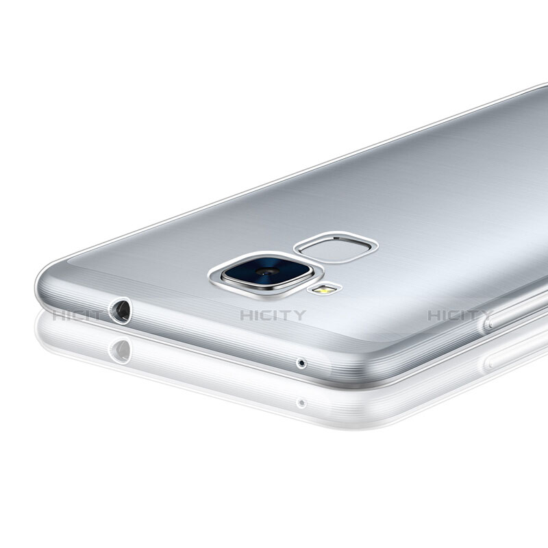 Silikon Schutzhülle Ultra Dünn Tasche Durchsichtig Transparent T02 für Huawei GT3 Klar groß