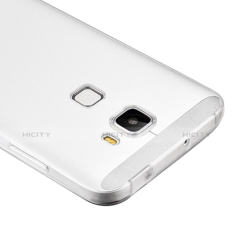 Silikon Schutzhülle Ultra Dünn Tasche Durchsichtig Transparent T02 für Huawei GX8 Klar groß
