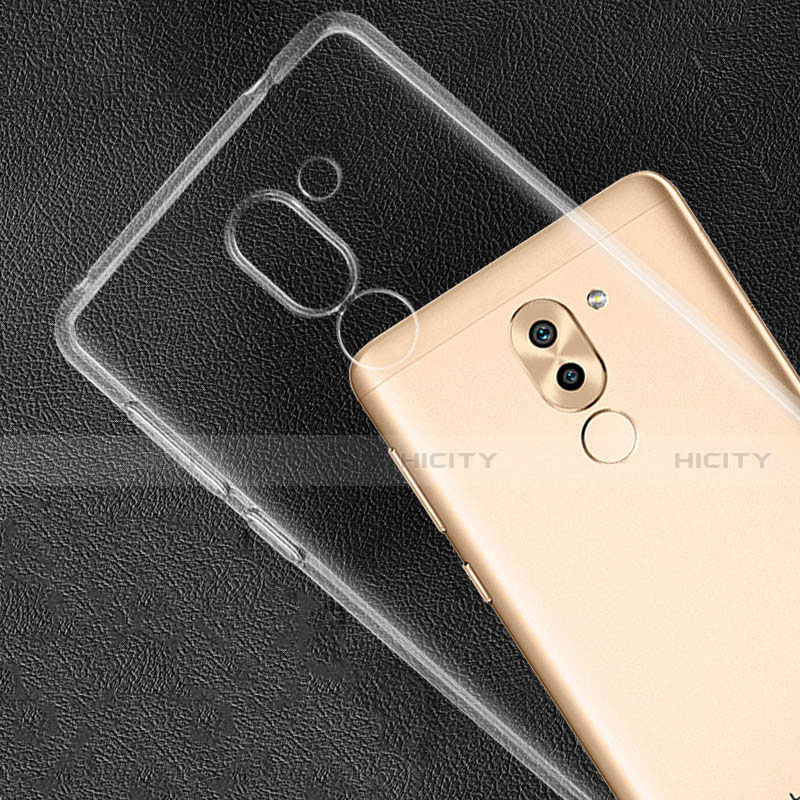 Silikon Schutzhülle Ultra Dünn Tasche Durchsichtig Transparent T02 für Huawei Honor 6X Klar groß