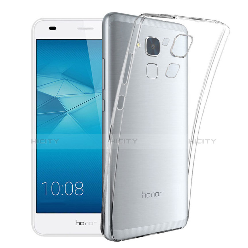 Silikon Schutzhülle Ultra Dünn Tasche Durchsichtig Transparent T02 für Huawei Honor 7 Lite Klar